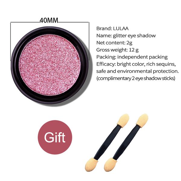 

new shimmer glitter eye shadow with 2 eye shadow sticks for gifts