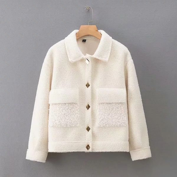 

fall and winter 2019 new pocket jacket loose granular fleece heating and thickening coat jackets winter womens women jacket, Black