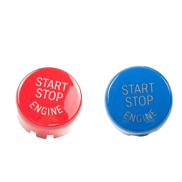 

0.98'' engine start sbutton cover for bmw f/g chassis red+blue