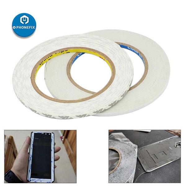 

phonefix 50m white strong sticky double-sided tape adhesive tape width 1 / 2/ 3/ 6/ 8mm waterproof sealing home hardware