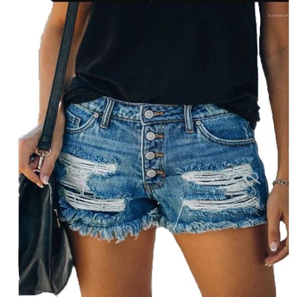 

shorts women summer tassel jean shorts casual distrressed hole straight breasted shorts women mid waist denim, White;black