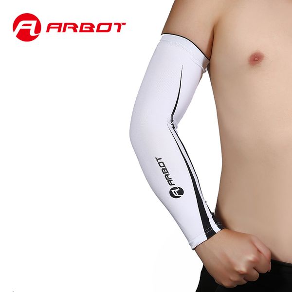 

arbot uv protector sunscreen cycling arm sleeve breathable sweat warmers elbow sleeves for sports basketball manguito ciclismo, Black;gray