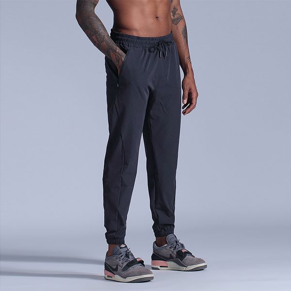 

new korean trend pants men's casual thin quick drying pants sports running fitness leggings outdoor, Black;blue