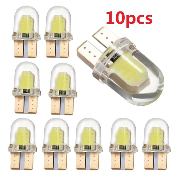 

10pcs w5w t10 led bulb reading dome lights license plate light boot lamp