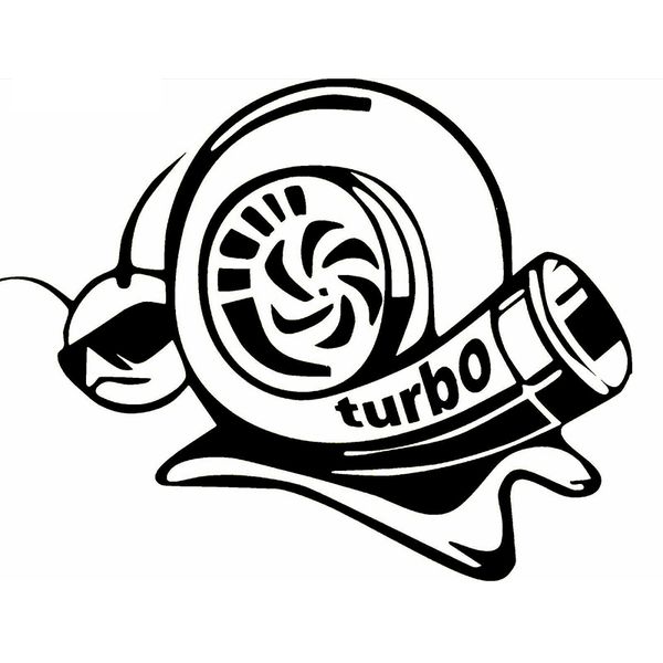 

13*10.5cm turbo super snail funny car window lapvinyl decal sticker cute and interesting fashion sticker decals