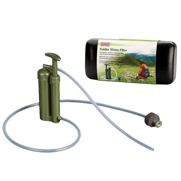 

pure easy water filter purifier cleaner 0.1 2000l ceramic soldier water filter outdoor survival camping emergency