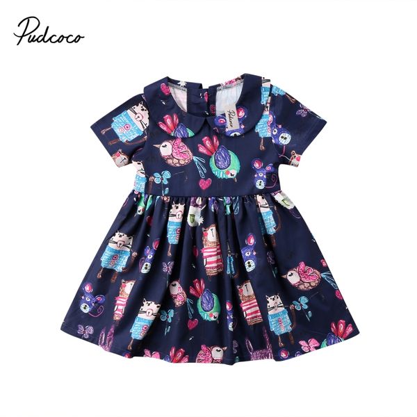 

2020 baby summer clothing toddler baby girl princess tulle graffiti dresses party wedding pageant short sleeve dress 1-6t, Red;yellow