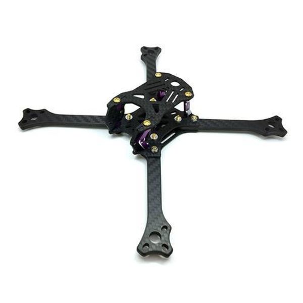 

3bhobby 211 211mm wheelbase fpv 3k carbon fiber 5mm thickness main board frame kit - positive x arm