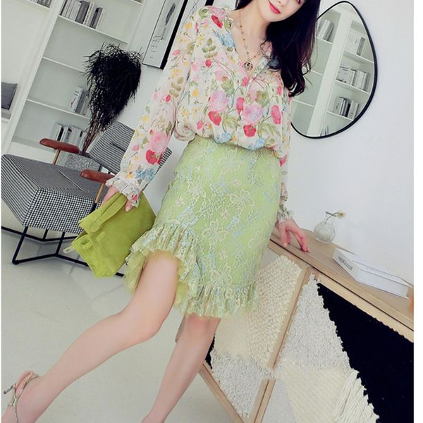 

sleeve shirt two-color women's silk chiffon v-neck loose long shirt summer rose rose powder sunscreen domcf