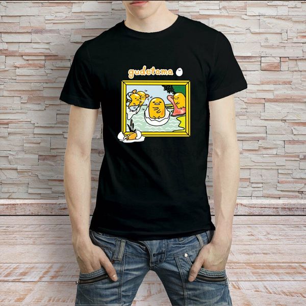

gudetama museum collection t-shirt mens tee, White;black