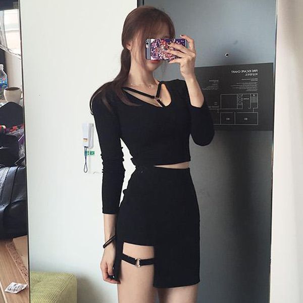 

bandage dress woman clothing irregular women cotton bandage mini black bodycon short dress s  l drop shipping designer clothes, Black;gray