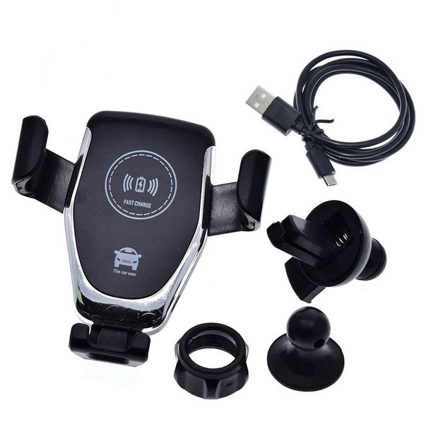 

q1 wireless car charger 10w wireless charger car mount air vent phone holders for iphone samsung qi charger adapter with retail box