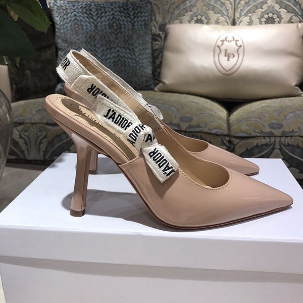 

luxury pointed toe fashion stiletto nude designer women shoes pumps sandals flat dress shoes heel 6.5cm 9.5cm belt ing, Red;white