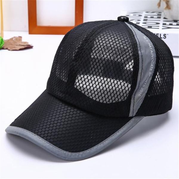 

summer breathable mesh baseball cap men women sport hats solid casual women's girls sports sun baseball hats, Blue;gray