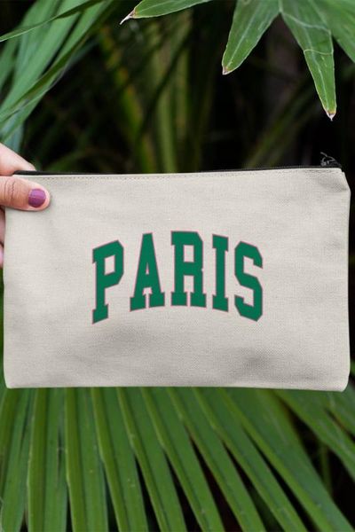 

angemiel clutch green paris portfolio hand makeup bag, Silver