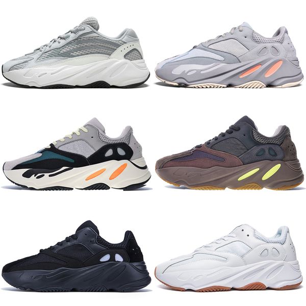 

Новый Kanye West 700 V2 Static 3M Mauve Inertia 700s Wave Runner Мужские кроссовки для мужчин Женщины Тверд