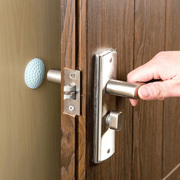 

Wall Thickening Mute Door Fenders Wall Sticker Golf Styling Rubber Fender Handle Door Lock Protective Pad Protection Home