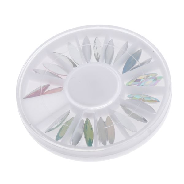 

24 pieces 3d beauty nail art tips decoration rhinestones for clothes hats