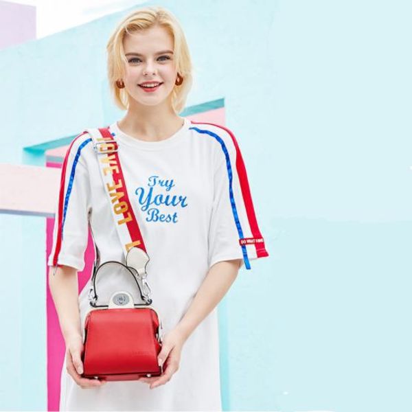 

2019 summer new fashion ins doctor bag one shoulder messenger women's handbagaaa011