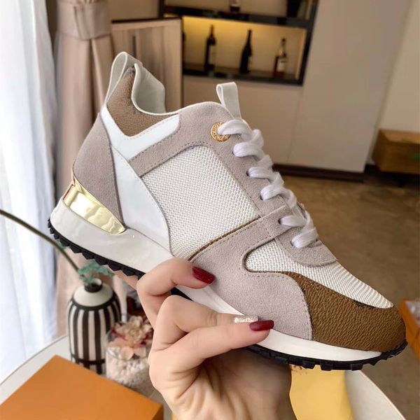 

size 35 to 45 origin package running shoes gold metal calf leather mens trainers designer sneakers tradingbear, Black