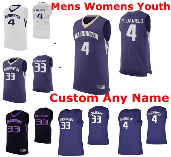 

washington huskies jerseys quin barnard raequan battle jamal bey j'raan brooks nahziah carter new mens basketball jerseys custom stitch, Black