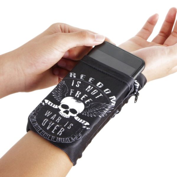 

sports wrist bag outdoor fitness wrist pouch pocket wristband riding mobile phone bag cycling gym arm basketball sweatband