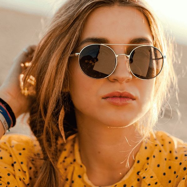

ladies pilot men sunglasses women fashion vintage round sun glasses for women uv400 shades oculos gafas z021, White;black