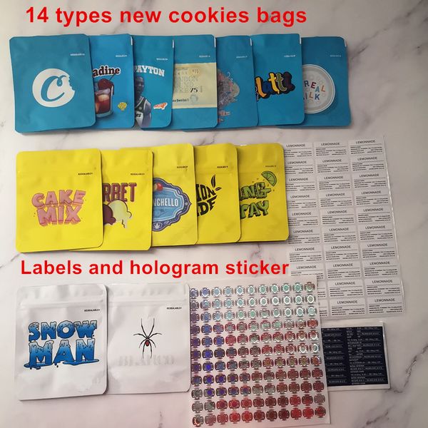 

new touch skin 14 types cookies california sf 3.5g mylar bags snowman blanco lemonnade cake mix snowman cookies bag 1/8 bag