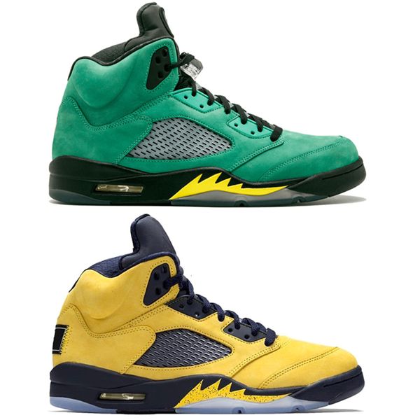 

inspire 5s men basketball shoes 5 trophy room ice blue laney yellow ducks bred white cement mens athletic sport sneaker size 41-47