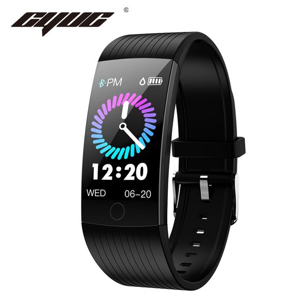 

cyuc q18 1.14" screen smart wristband ip68 waterproof blood oxygen pressure monitor smart watch band fitness tracker smartwatch