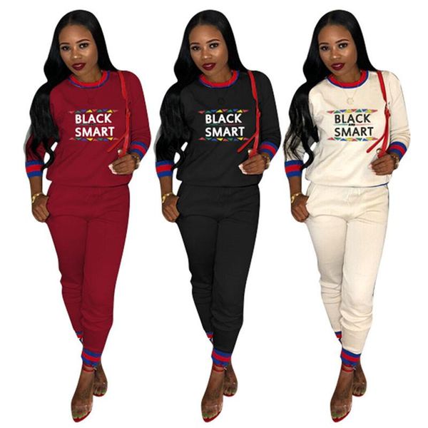 

new arrival women two piece outfits fashion letter printed ribbon sports tracksuits autumn winter designer women clothes, Gray
