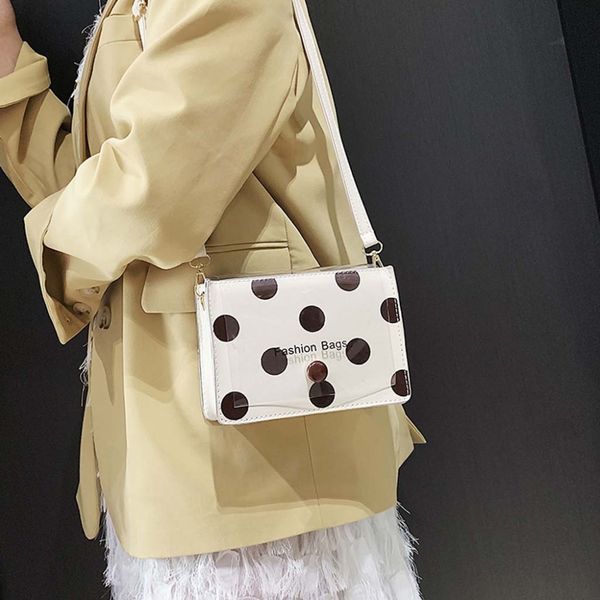 

dot print small messenger bag jelly shoulder bags women shoulder bag cute 2019 summer candy color women jelly bags a1