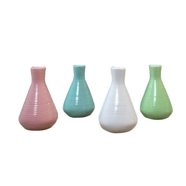 

handmade ceramic flower vase home table decor flower pot arrangement garden desk ornament creative mini vase 10cm height 4 color