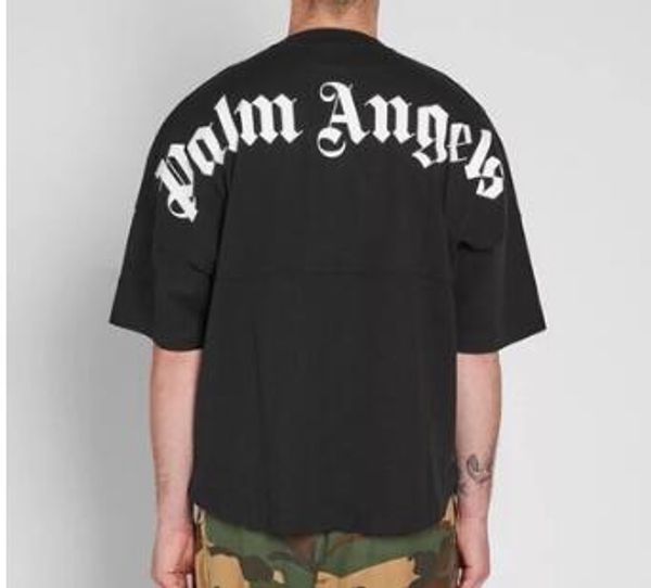 

2019 new men palm angel t hirt patchwork tee kateboard treetwear t hirt women kateboard letter printing lip t hirt, White