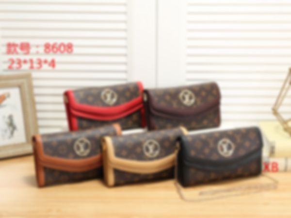 

8068 leather classic fashion handbag card bag zero wallet men's and women's backpacks single shoulder bag