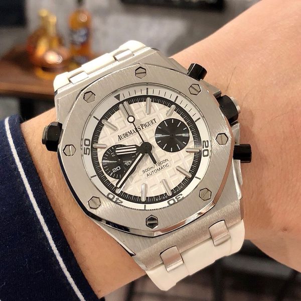 

2019 2020 rainbow rubber strap watch men watches canvas glaze watch audemars piguet 00 watch [not off shed wool] d266, Black;purple