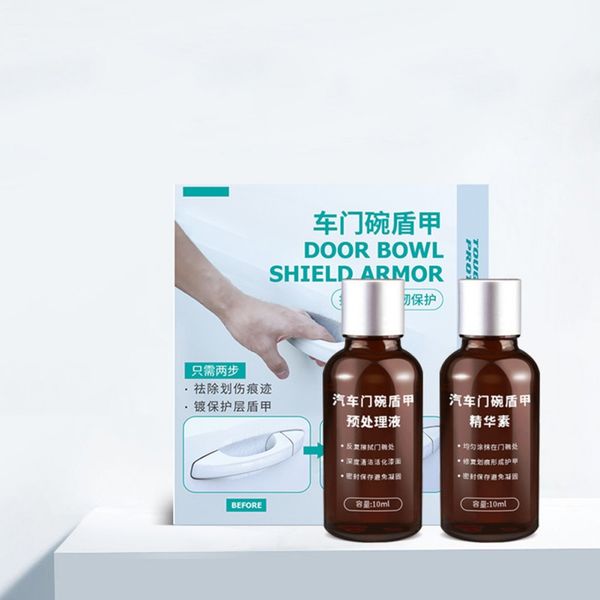 

2pcs car door handle bowl scratch repair liquid shield armor tool clean anti-scratch car scratch deep repair 10ml