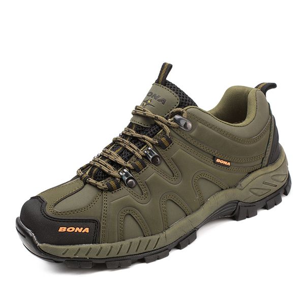 

bona new arrival classics style men hiking shoes lace up men sport shoes outdoor jogging trekking sneakers fast ing