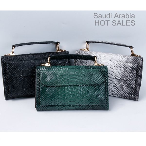 

green snake pattern clutch bag women purse multifuction wallet women snake tote phone clutch bag, Red;black
