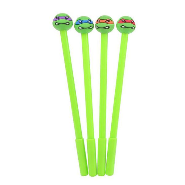 

2pc cute tortoise gel pen cartoon office school supplies black carbon ink signature water pen kawaii cartoon stationery