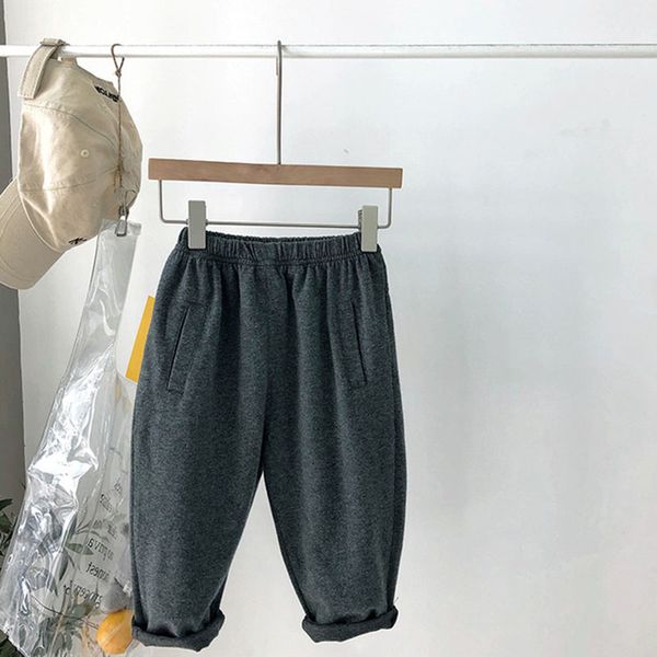 

children's 2020 spring new korean pure cotton leisure pants for boys and girls candy fashion causal wear, Blue