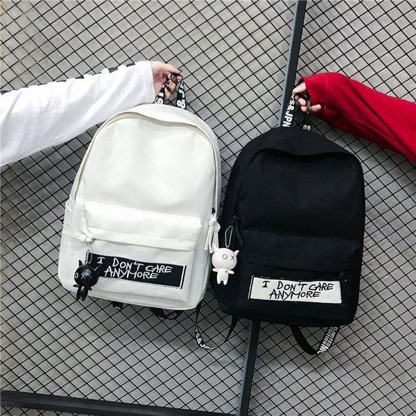 

backpack women's 2020 new korean canvas backpack student outdoor leisure back