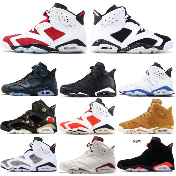 

2019 6 мужчин баскетбол обувь unc инфракрасный черный кот спортивный синий олимпийский oreo разъяренного быка олимпийский maroon 6s спортивн