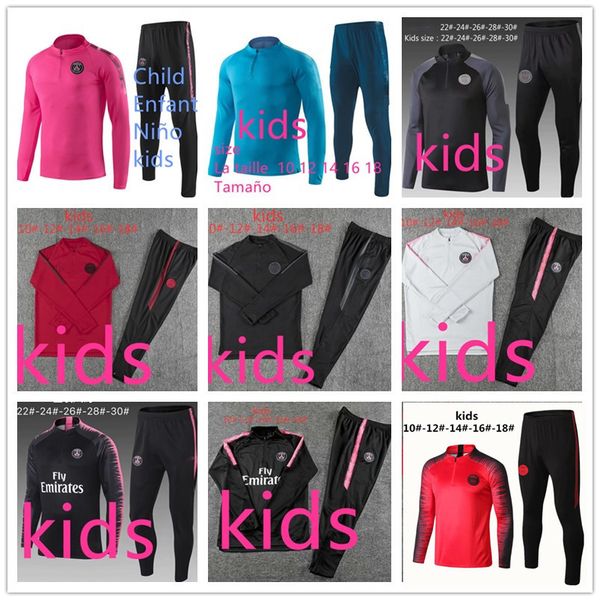 

New p g kid track uit 2019 2020 p g occer jogging jacket mbappe pogba 18 19 enfant child football training uit chandal