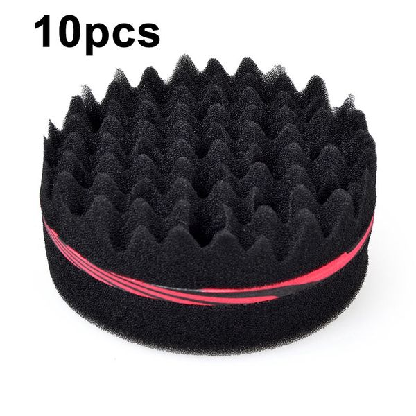 

10pcs/lot magic twist sponge circle twist sponge brush hair curl for nature hair afro coil wave brushes, Brown