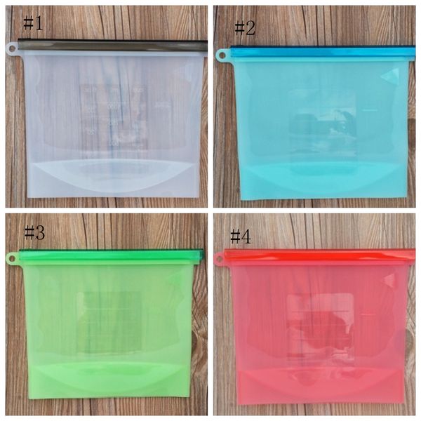 

food fresh bags reusable food sealing storage bag fridge ziplock containers refrigerator bag kitchen accessories 4 colors dsl-yw3077