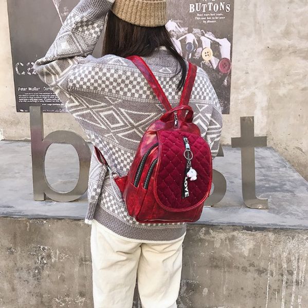 

women backpack large capacity chest bag classical sequin shoulder bag female