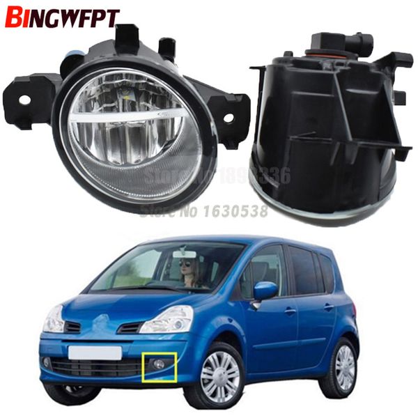 2 шт. LED противотуманные фонари галогенные фары 55W для Renault Clio 2/3 Laguna Modus Espace 4 Grand Modus Wind 2001-2015