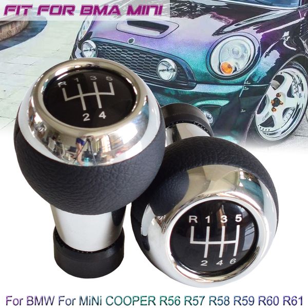 

gear shift stick knob lever shifter handball manual 5 6 speed car styling for mini cooper r56 r57 r58 r59 r60 r61 f55 f56