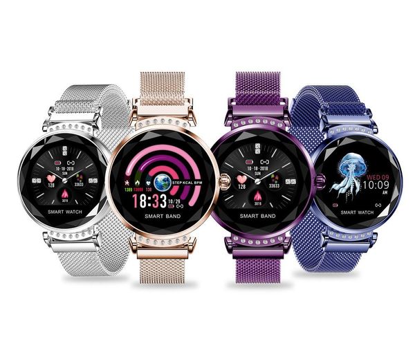 

new fashion colorful bluetooth women menstruation reminder smart bracelet heart rate monitor sports bracelet p remote message tracker